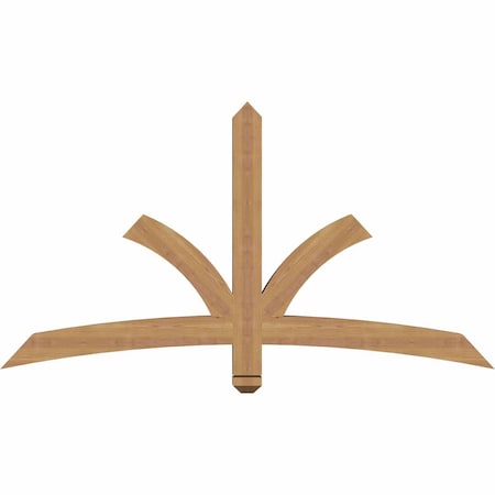 Ekena Millwork Davenport Timber Gable Bracket, Western Red Cedar, 60"W x 32"H x 3 1/2"D x 3 1/2"F, 13/12 Pitch GBW060X32X0404DAV00SWR